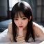 用户头像，年轻女性简笔画风格头像图标
